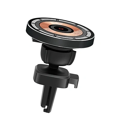 Transparent Cyber Punk Magnetic Wireless Car Charger For iPhone14 13 Wireless Phone Charger 15W Magnet Car Phone Bracket Charger